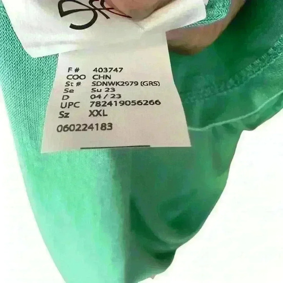 Nine West Ladies Summer Top Green NWT XXL - Picture 6 of 7